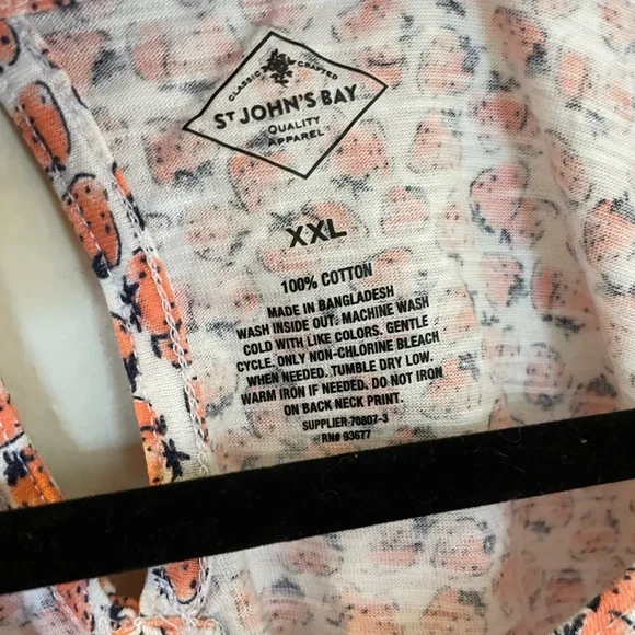 St John’s Bay | Strawberry Keyhole Tank | Size XXL - Picture 4 of 6